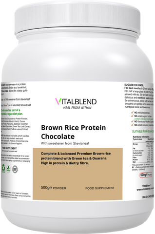 Protein In Brown Rice Organic Brown Rice Protein Chocolate – VitalBlend