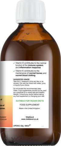 Liposomal Vitamin D3+K2